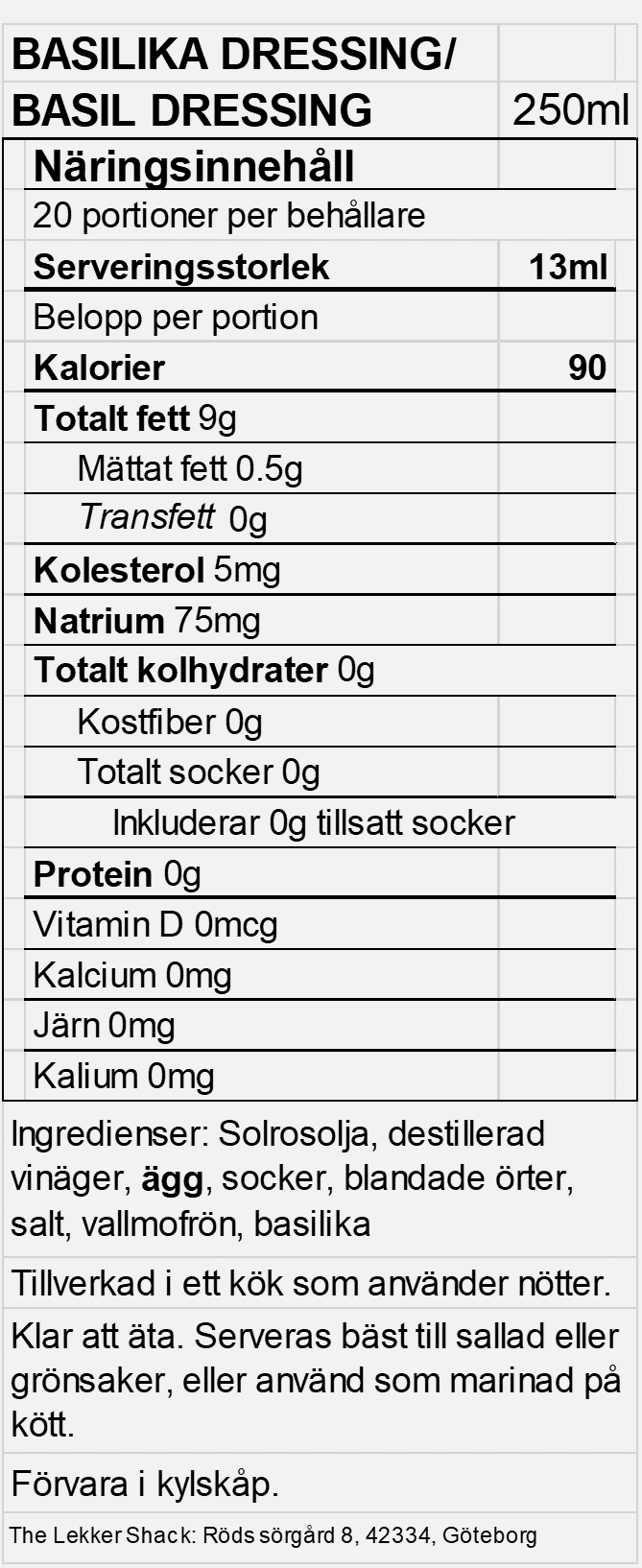 Creamy Salad Dressing - 250 ml